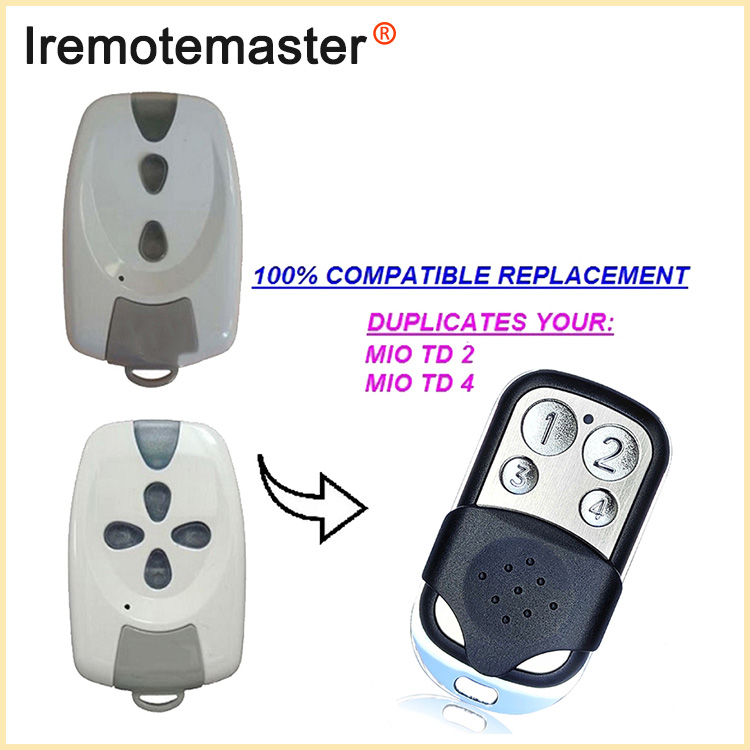 Don MIO TR2 TR4 Garage Remote Control Rolling Code 433MHz